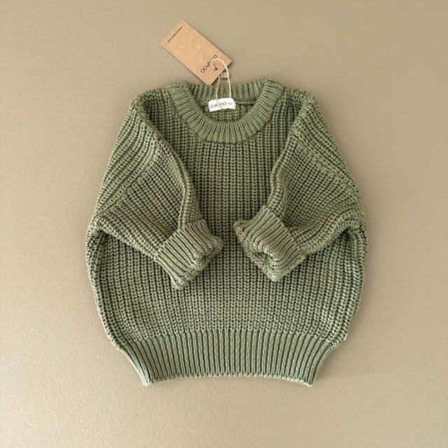 Guapoo chunky sweater khaki kopen?