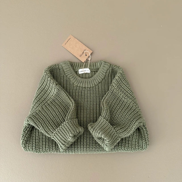 Guapoo chunky sweater khaki