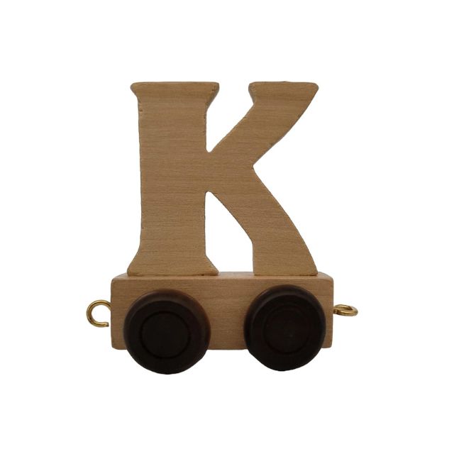 Houten naam trein letters A-Z