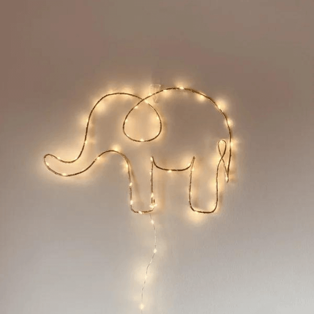 Maenmeisje olifant lampje