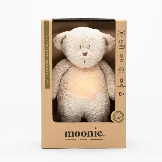 Moonie the humming bear - sand met licht en muziek in doos