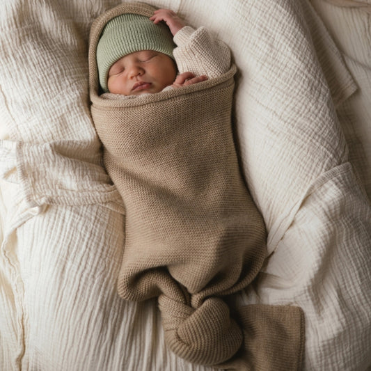 cocoon sand beige baby newborn 