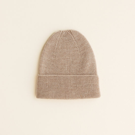 beanie muts wol newborn hvid