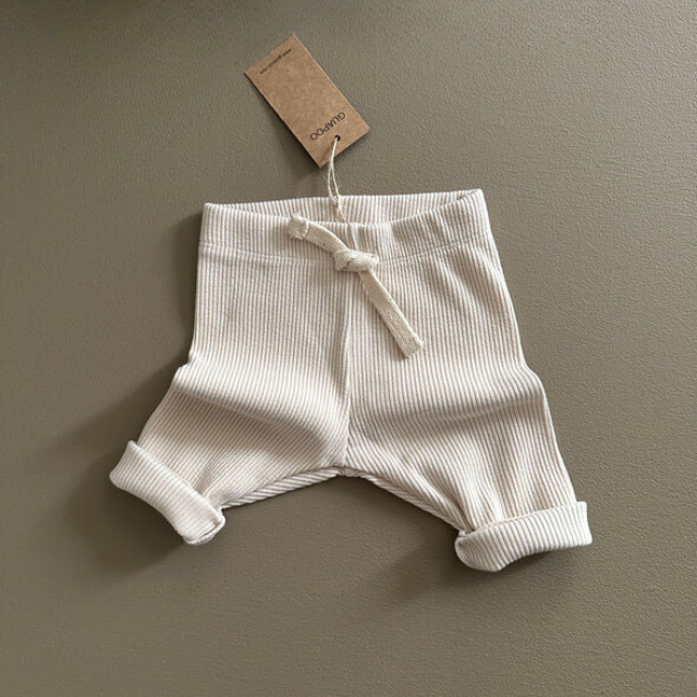 guapoo rib legging beige milk