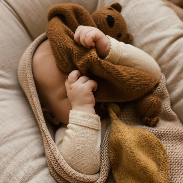 Hvid teddy tokki chocolate newborn